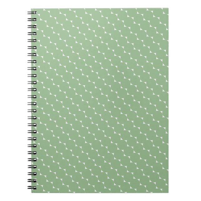 Carnet Minimalist Dusty Sage Tiny Triangles  (Devant)