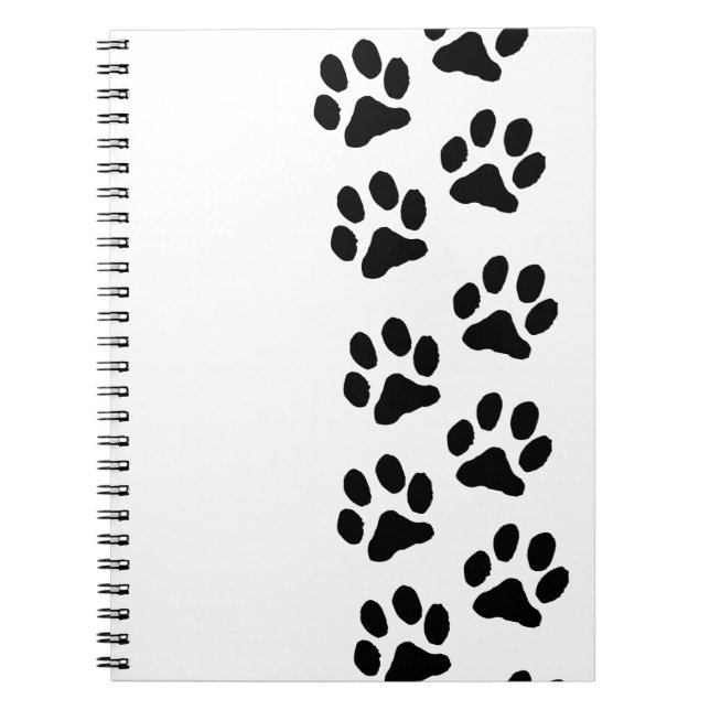 Carnet Minimalist Paw Print Notebook - Organizing with Pe (Devant)