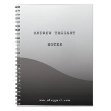 Carnet minimaliste avec la conception grise simple