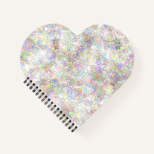 Carnet Minimaliste chic : Floral noir & blanc