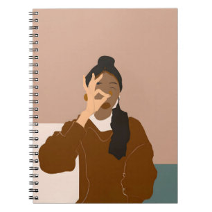 Carnet minimaliste de portrait féminin