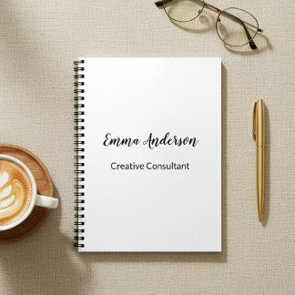 Carnet Minimaliste Élégant Professionnel