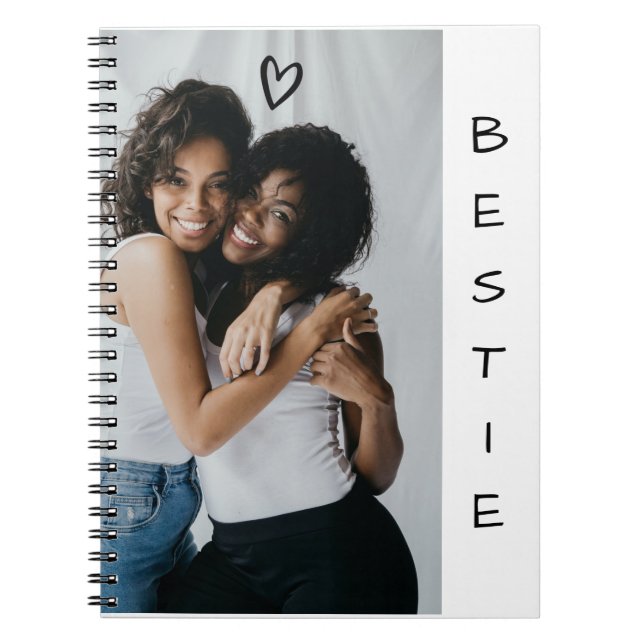 Carnet minimaliste moderne BFF Bestie (Devant)