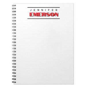 Carnet Minimaliste moderne professionnel plain