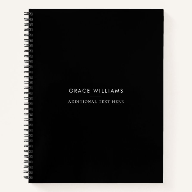 Carnet Minimaliste Moderne Professionnelle (Devant)