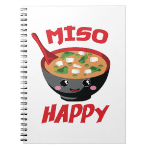 Carnet Miso Happy Funny Food Kawaii