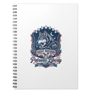 Carnet Mission de nuit patriotique Loup patriote Inspiré