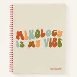 Carnet Mixologie super Rétro Est Mon Vibe, Mixologue