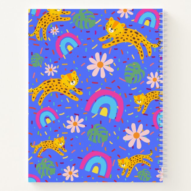 Carnet Mme Cheetah Confetti (Dos)