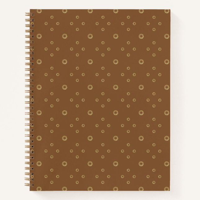 Carnet Mocha | Golden Zinnia Sun (Devant)