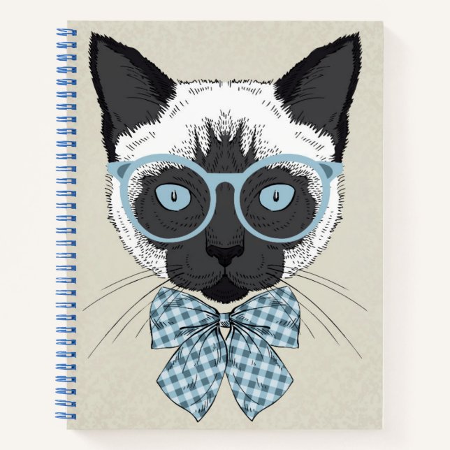 Carnet Mode Chat Siamese Smart (Devant)