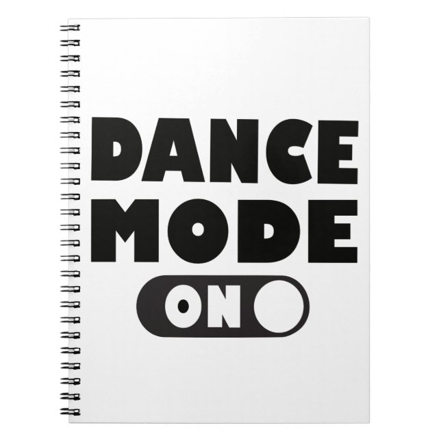 Carnet Mode Danse Sur La Citation Dansante Amusante (Devant)