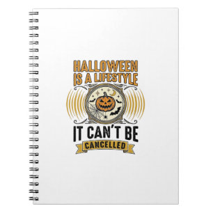 Carnet Mode de vie Halloween Typographie de citrouille vi