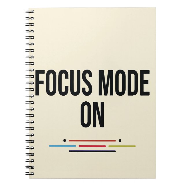 Carnet Mode Focus activé. (Devant)