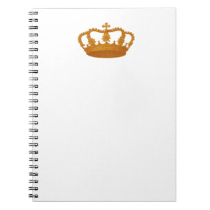 Carnet Modèle d'article de cadeau de couronne d'OR que