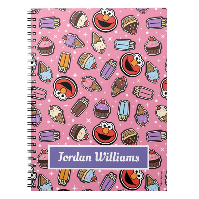Carnet Modèle d'autocollant Elmo Sweet Treat (Devant)