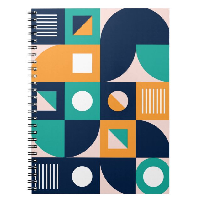 Carnet Modèle de composition de couleurs géométriques ave (Devant)