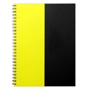 Carnet Modèle de couleurs noir et jaune de fente