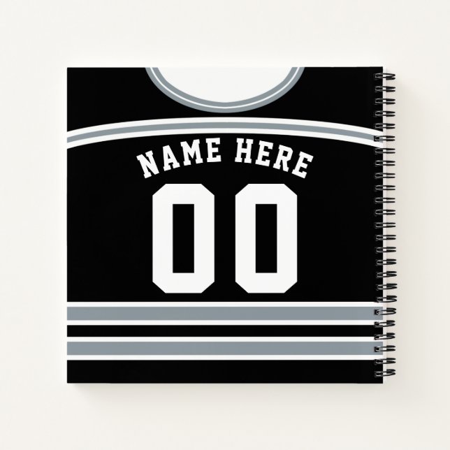 Carnet Modèle de Jersey de hockey sur glace person (Dos)