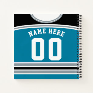 Carnet Modèle de jockey sur glace personnalisable