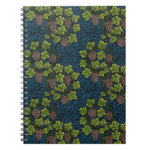 Carnet Modèle de vigne de raisin noir sans couture de Wil