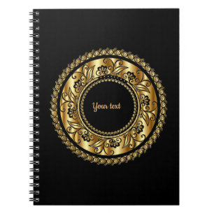 Carnet Modèle d'élégance noir et or