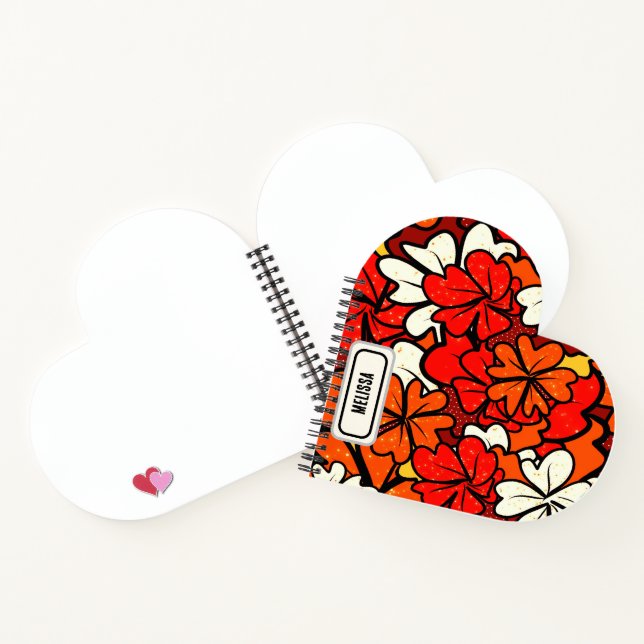 Carnet Modèle floral (Intérieur)