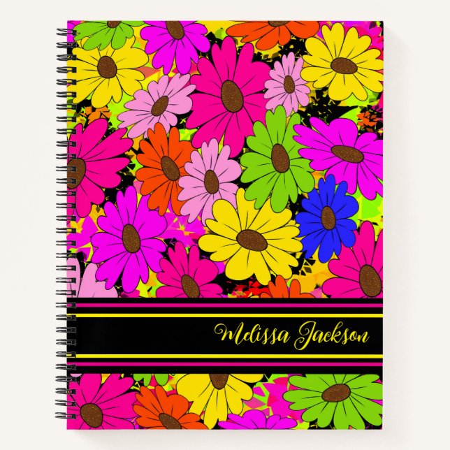 Carnet Modèle floral (Devant)