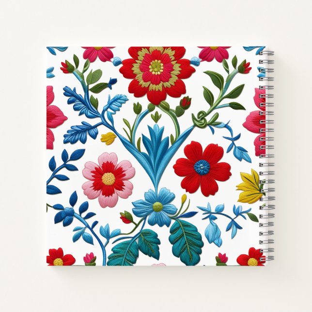 Carnet Modèle floral (Dos)