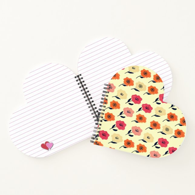 Carnet Modèle floral dynamique (Intérieur)