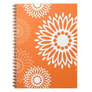 Carnet Modèle floral géométrique minimaliste Mandala oran
