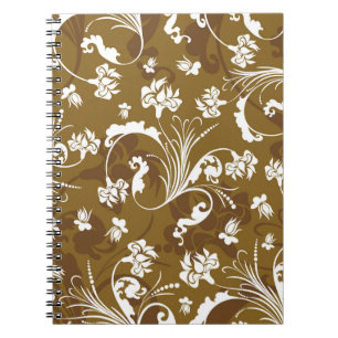 Carnet Modèle floral sans joint. abstrait, art, arrière -