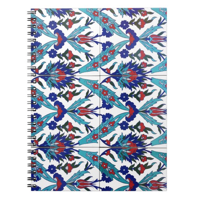 Carnet Modèle floral turc Iznik (Devant)