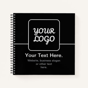 Carnet Modèle moderne pour votre logo Noir & Blanc
