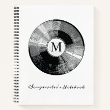 Modèle monogramme de l'auteur de chansons personna
