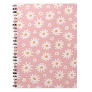 Carnet Modèle sans couture de fleurs de marguerite. Fond