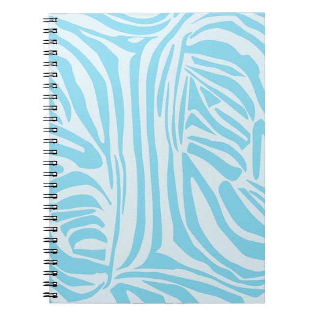 Carnet Modèle Zèbre Bleu (Devant)