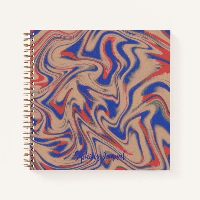Carnet Modern Abstract Pattern Notebook (Devant)