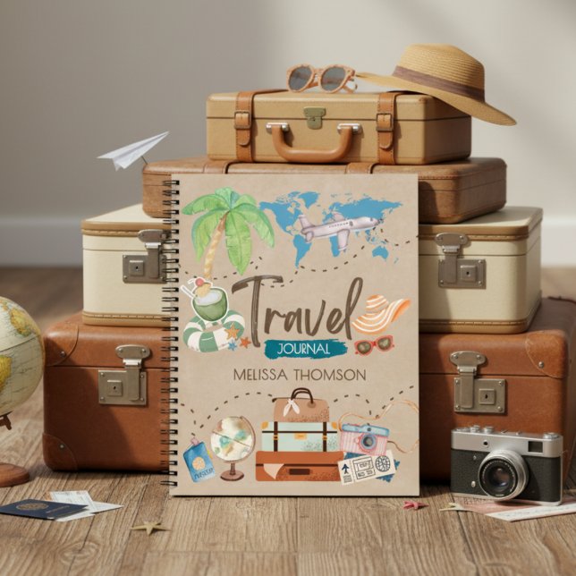 Carnet Modern Get Away Travel Adventure Explorer (Créateur téléchargé)