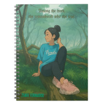 Modern Ghibli Style Customizable Quote and Name