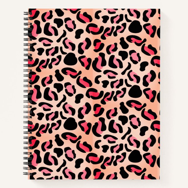 Carnet Modern Leopard Pattern Animal Print (Devant)