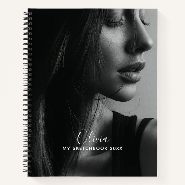 Carnet Modern Photo Collage Personalized Sketchbook  (Devant)