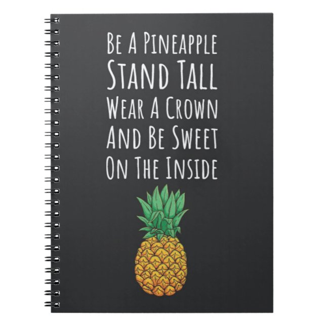 Carnet Modern Pineapple Gifts Tropical Elegant Fruit  (Devant)