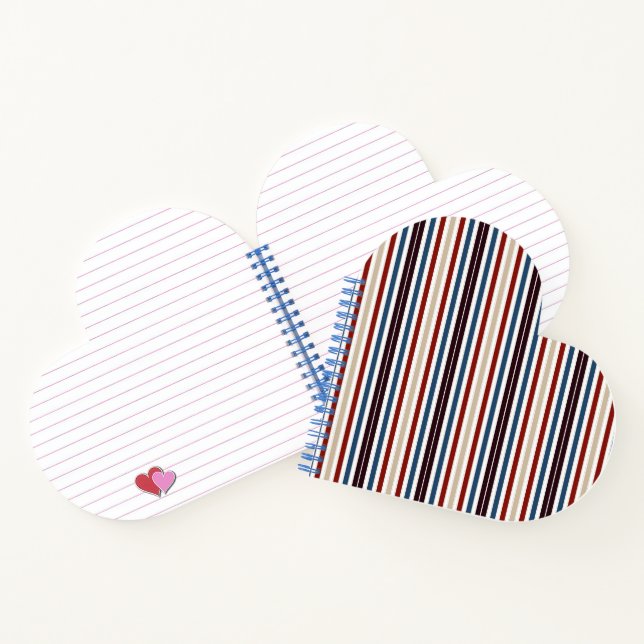 Carnet Moderne Chic rayé (Intérieur)