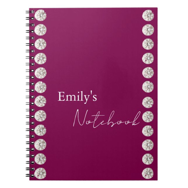 Carnet Moderne élégant mignon simple brillant (Devant)