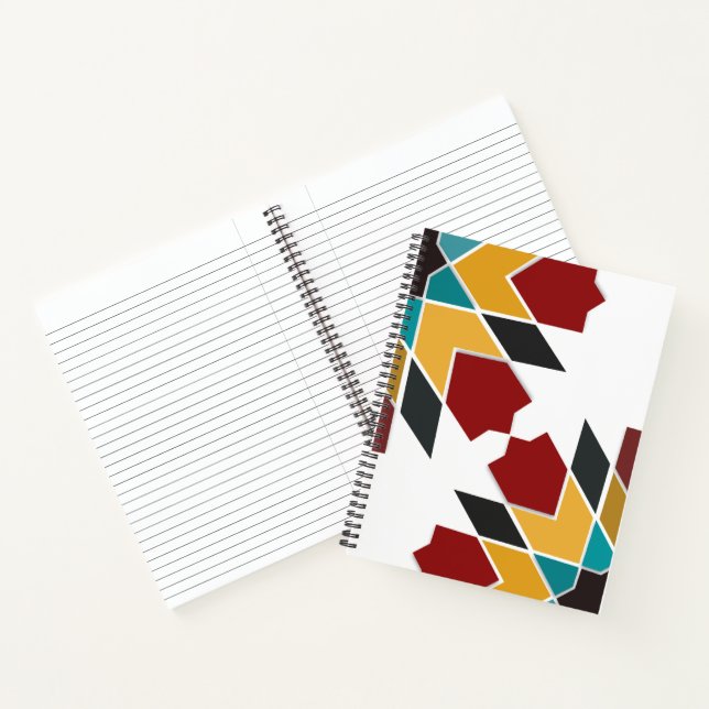 Carnet moderne en tuiles marocaines colorées (Intérieur)