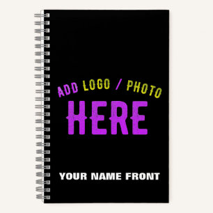 CARNET MODERNE ET MODERNE PERSONNALISABLE NOIR VÉRIFIÉ