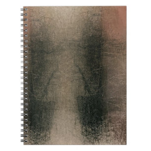 Carnet Moderne Grunge Rose Noir Or Abstrait