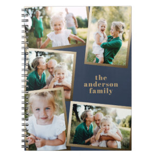 Carnet Moderne or multi photo famille style