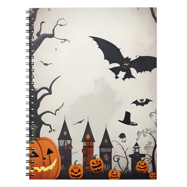 carnet moderne vintage halloween (Devant)